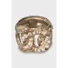 Ring decorated with beads