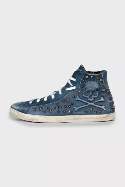 Men's Sneakers with a distressed effect