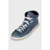 Men's Sneakers with a distressed effect