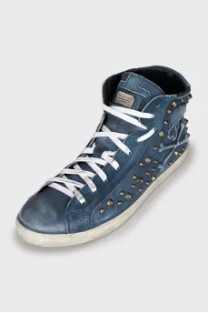 Men's Sneakers with a distressed effect