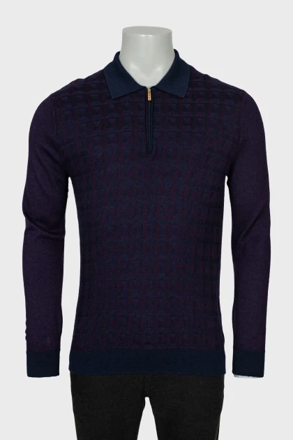 Men's pullover with geometric print