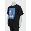 Men's oversized t-shirt in black