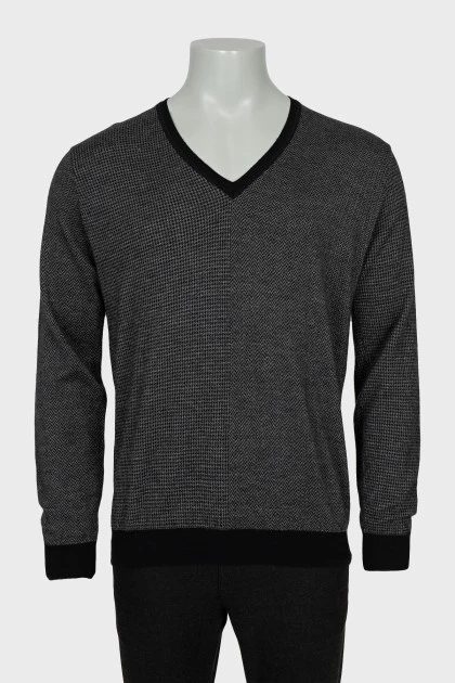 Men's cashmere and silk jumper