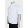 Men's T-shirt with buttons and embroidery