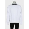 Men's sweatshirt with contrast collar