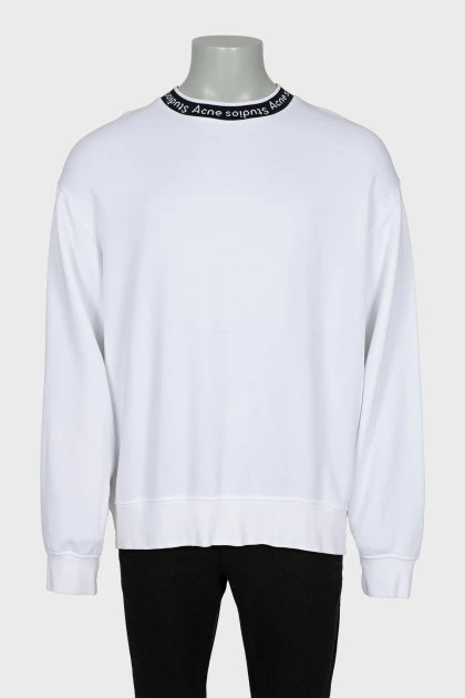 Men's sweatshirt with contrast collar