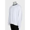 Men's sweatshirt with contrast collar