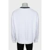 Men's sweatshirt with contrast collar