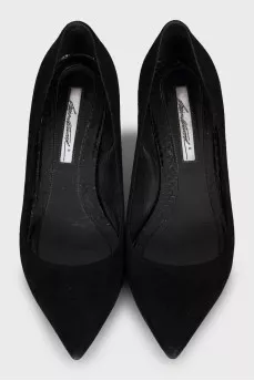 Замшеві туфлі kitten heel