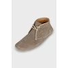 Men's grey suede boots