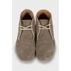 Men's grey suede boots