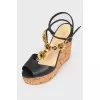 Cork wedge sandals