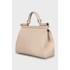 Beige leather bag Sicily