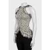 Top with perforations and frills