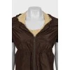 Set of top and silk jacket