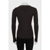 Wool long sleeve V-neck