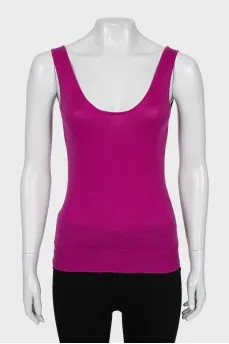 Cashmere T-shirt in pink