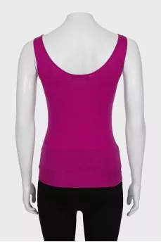 Cashmere T-shirt in pink