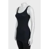 Black tight fitting tank top