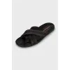 Men's textile slippers