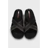 Men's textile slippers