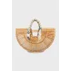 Half-round bamboo shopper