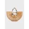 Half-round bamboo shopper