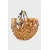Half-round bamboo shopper
