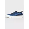 Textile blue sneakers