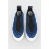 Textile blue sneakers