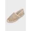 Mesh Espadrilles with Lace