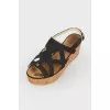 Cork -sole sandals