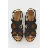 Cork -sole sandals