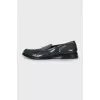 Men's black leather loafers
