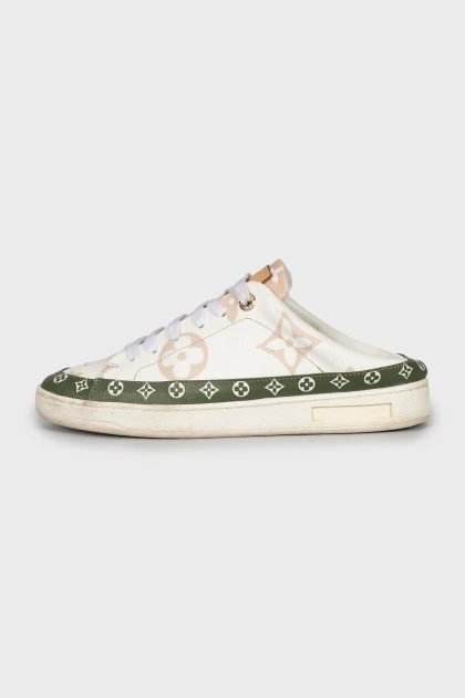 Open back sneakers