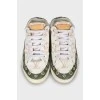 Open back sneakers