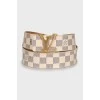 Canvas Belt with Check Print
