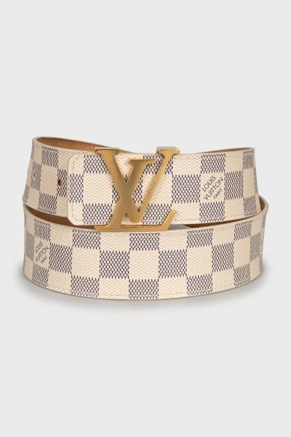 Canvas Belt with Check Print