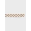 Canvas Belt with Check Print