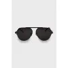 Mens Black Aviator Sunglasses