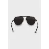 Mens Black Aviator Sunglasses
