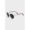 teashades sunglasses silver frame