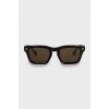 Sunglasses with logo frame