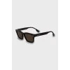 Sunglasses with logo frame