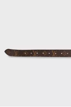 Belt with branded print
