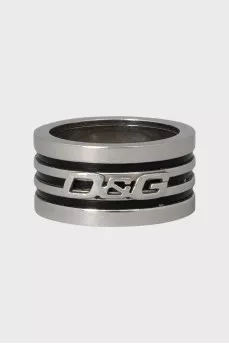Wide ring with embossed logo