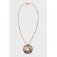 Set of pendant and bracelet with enamel