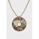 Set of pendant and bracelet with enamel