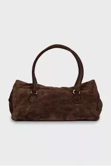 Brown suede bag