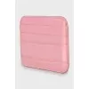Pink embossed cardholder